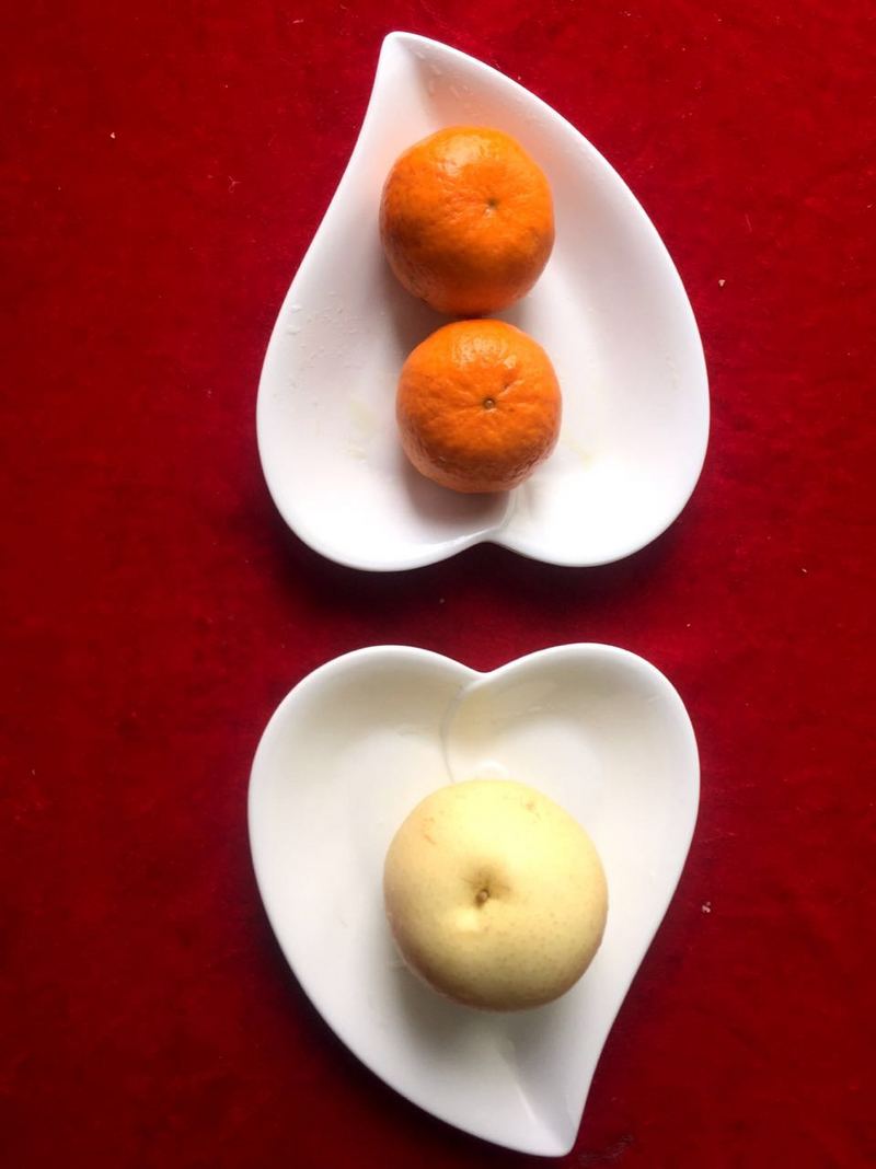 午点:橘子,梨子
